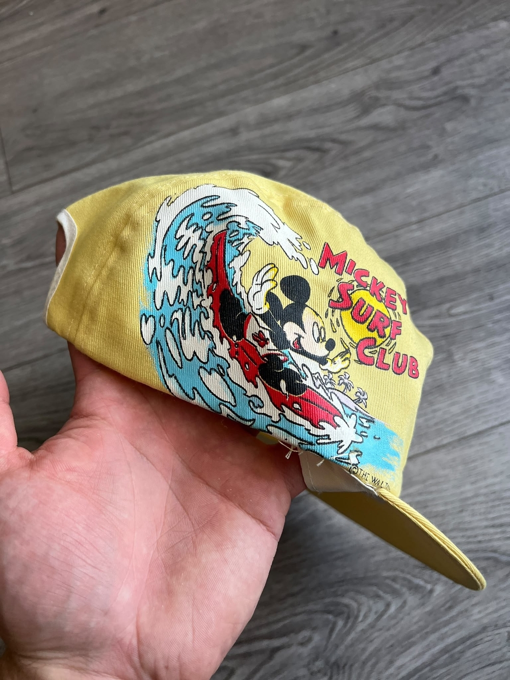 Mickey Mouse Walt Disney Vintage 80s Multicolor Painters Hat Cap (62)
